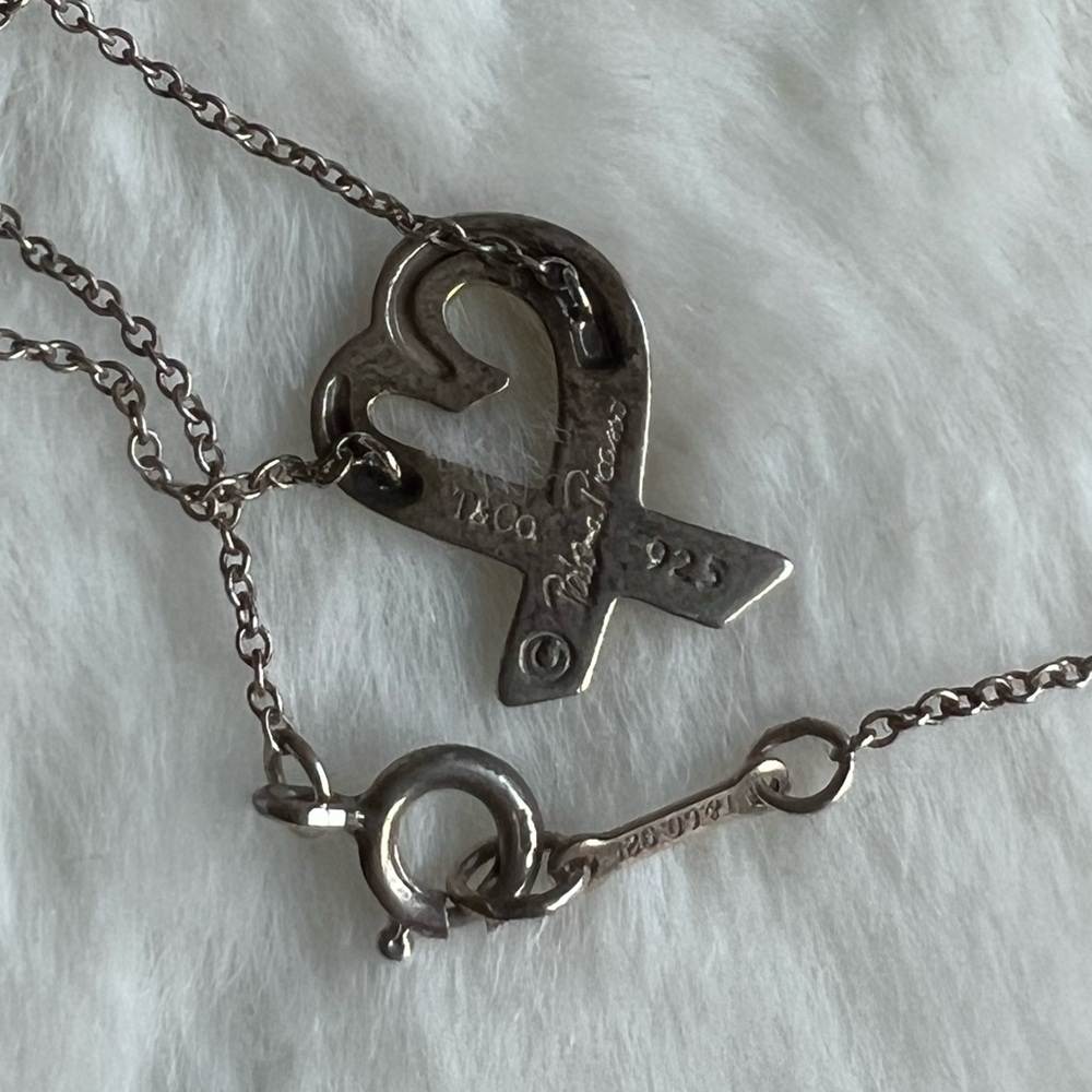 Tiffany & Co Loving Heart Necklace Silver - Picture 8 of 11